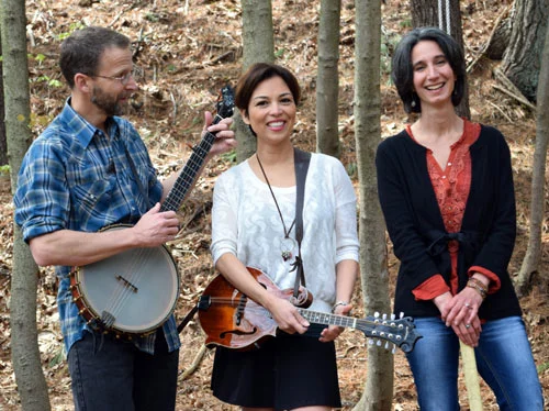 Newton Family Singers board members Andy Rogovin, Monique Byrne and Stephanie Cogen