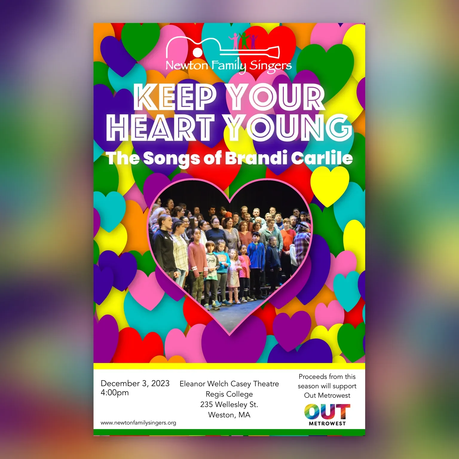 Poster for Keep Your Heart Young: The Songs of Brandi Carlile, December 3, 2023