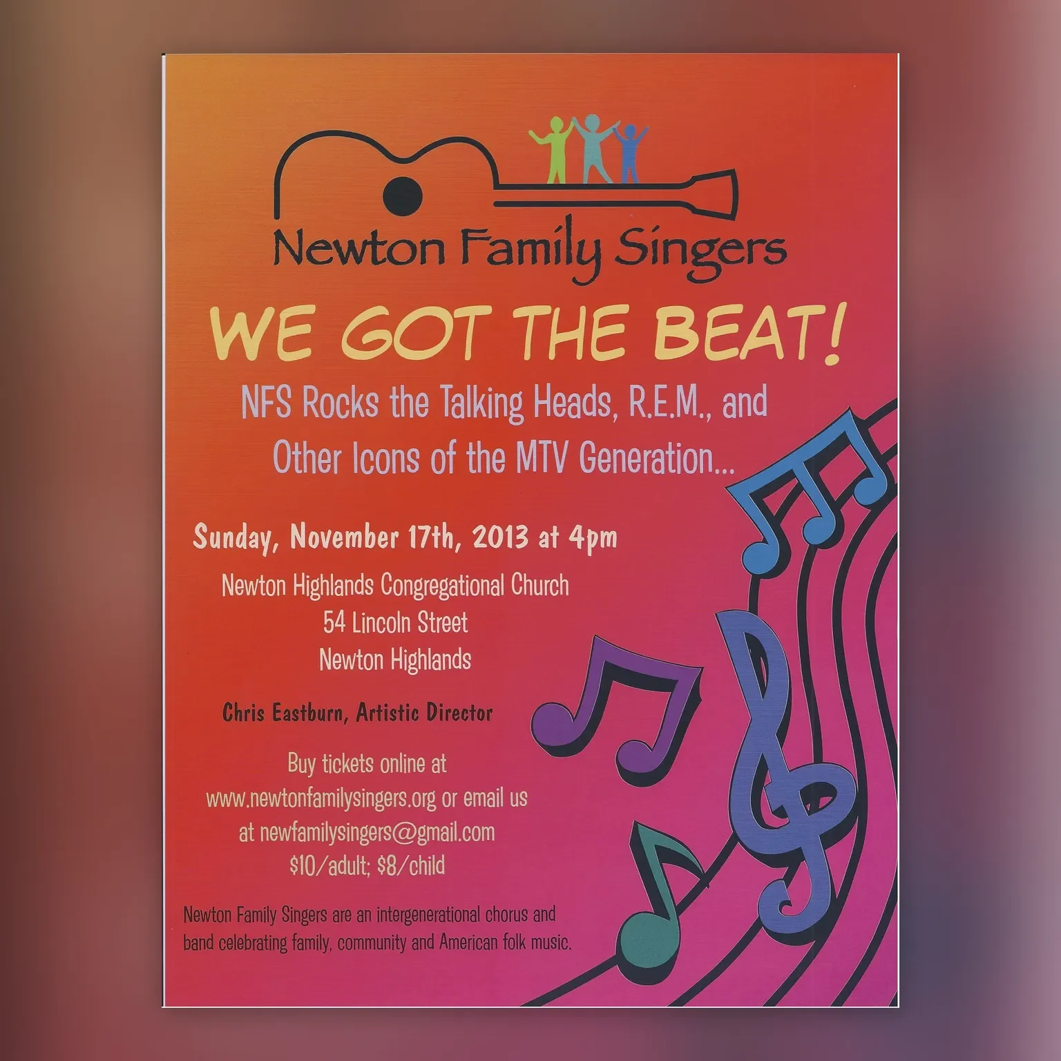 Poster for We Got the Beat!, November 17, 2013