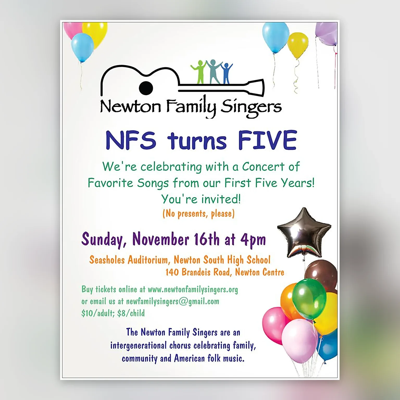 Poster for NFS turns FIVE, November 16, 2014